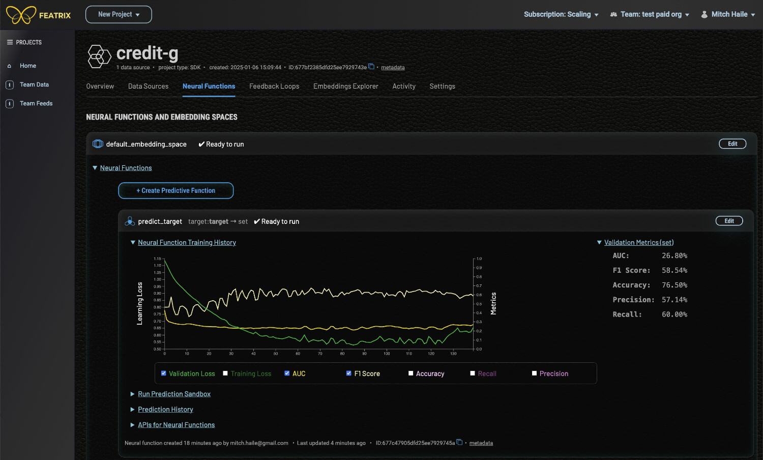 featrix-model-metrics